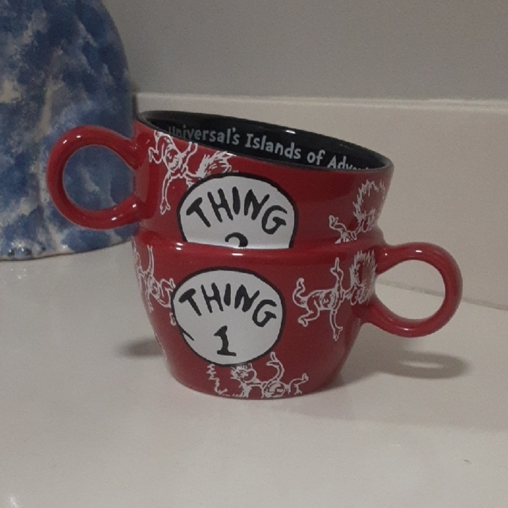 Dr. Seuss Red Thing 1 & Thing 2 Mugs